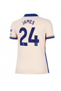 Chelsea Reece James #24 Fotballdrakt Borte Klær Dame 2024-25 Korte ermer